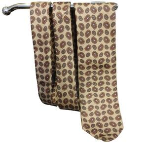 VTG Churchill & Co Walnut Creek Beige/Blue/Red Paisley Tie